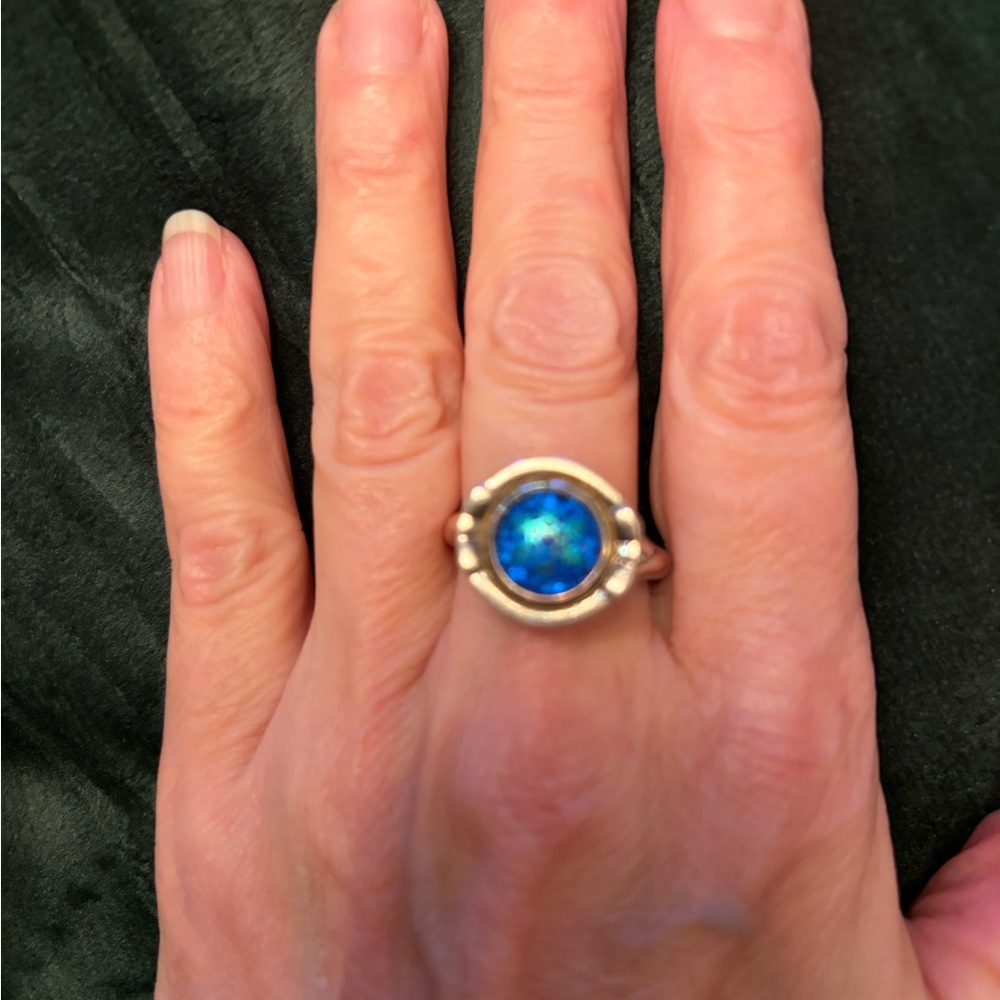 Elegant Kameleon Silver Ring Size 9
